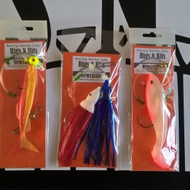 Sea fishing Boat Rigs x 3 Cod Pollack Ling boat rigs – shad + muppet boat rigs