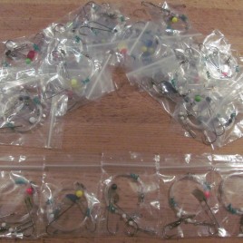 Sea fishing Rigs x 15 mixed Pulleys / Pulley pennels Strong Shore clipped rigs
